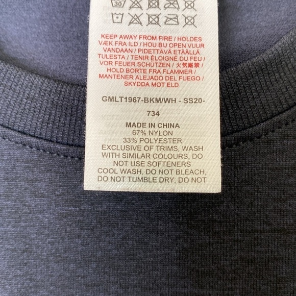 Gymshark long sleeve shirt men’s medium black EUC - Picture 3 of 4